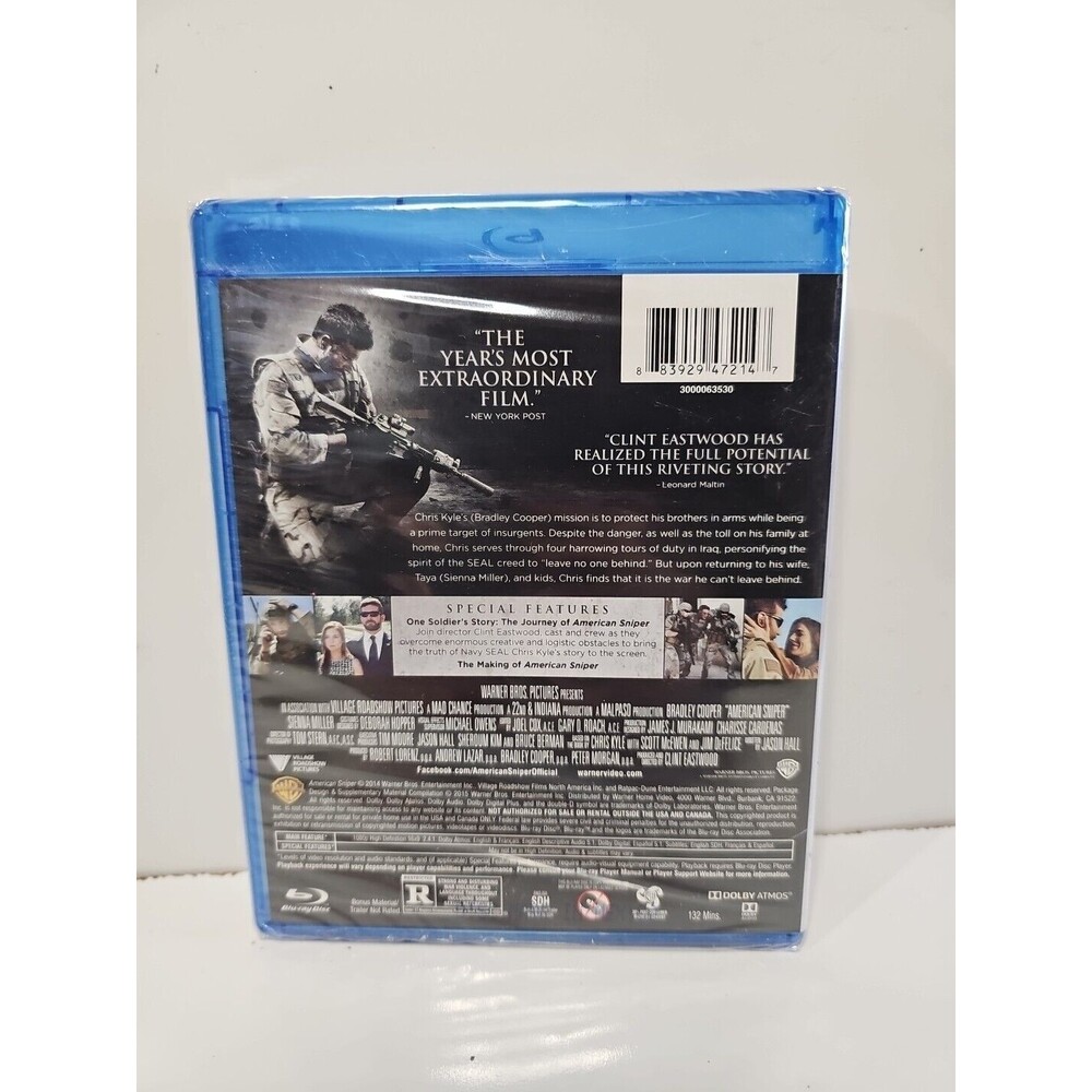 American Sniper (Blu-ray, DVD, Digital 2014) NEW SEALED! Bradley Cooper - Picture 2 of 5
